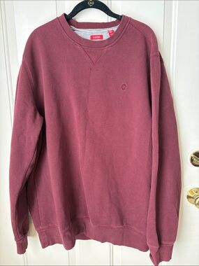 Izod Men’s Crewneck Sweater - Wine